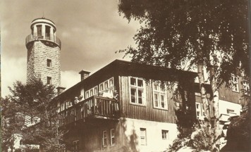 Historická pohlednice staré Chaty Nad Prosečí.