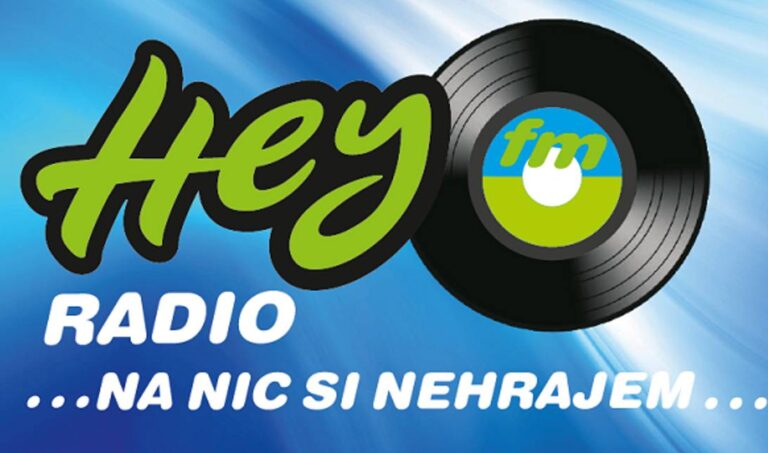 Logo Hey Rádio - Na nic si nehrajem- Prostě hrajem!